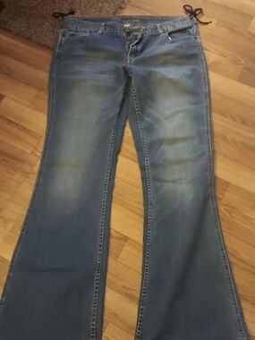 Maurices Faded Blue Flare Jeans